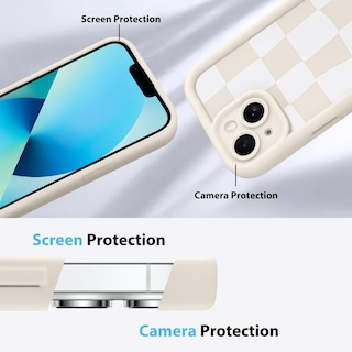 Foto 5 | Funda De Teléfono Kanghar Compatible Con Iphone 13 De Silicona Blanca - Venta Internacional.