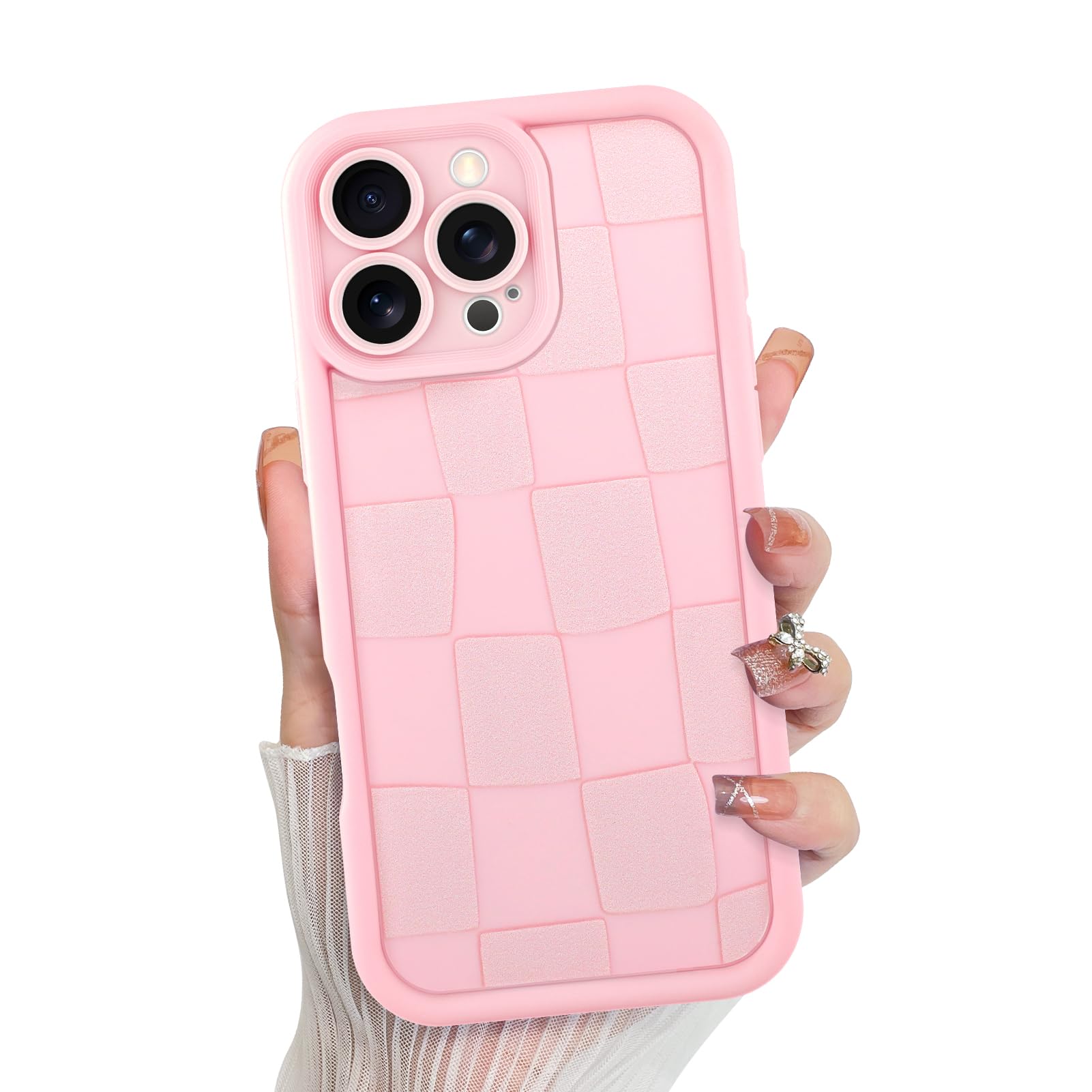 Foto 1 | Funda De Teléfono Kanghar Compatible Con Iphone 16 Pro De Silicona Rosa - Venta Internacional.