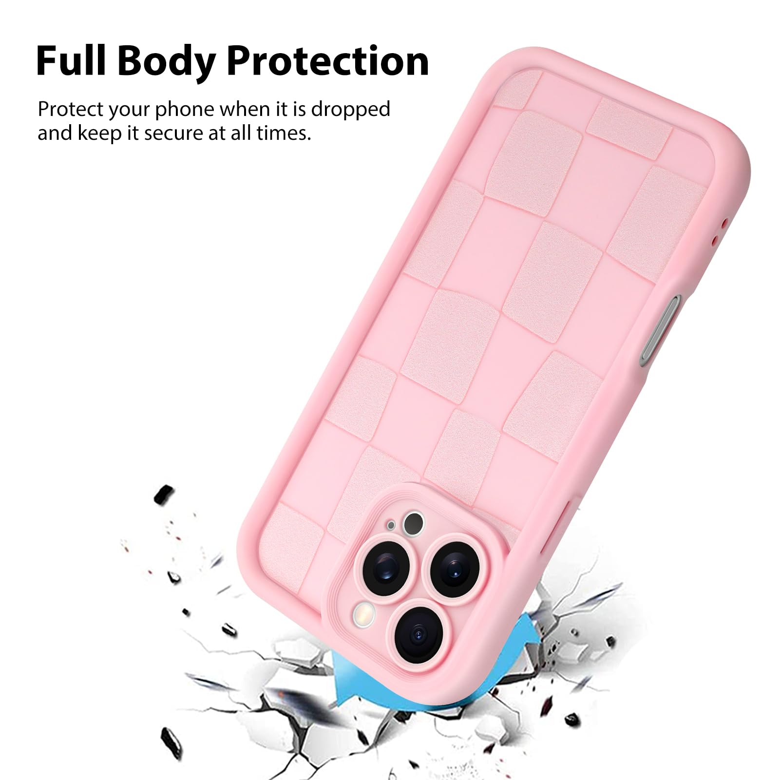 Foto 2 | Funda De Teléfono Kanghar Compatible Con Iphone 16 Pro De Silicona Rosa - Venta Internacional.