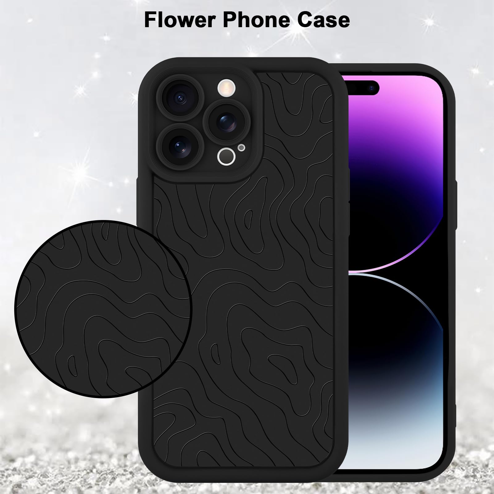 Foto 6 pulgar | Funda De Teléfono Mzelq Para Iphone 14 Pro Max De Silicona A Prueba De Golpes - Venta Internacional.
