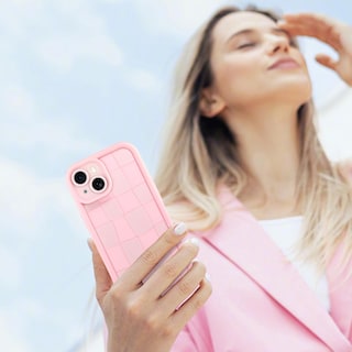Foto 6 | Funda De Teléfono Kanghar Compatible Con Iphone 15 Plus De Silicona Rosa - Venta Internacional.