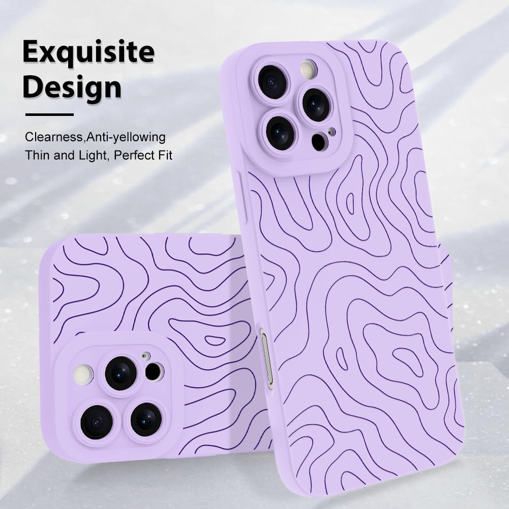 Foto 4 pulgar | Funda De Teléfono Mzelq Para Iphone 16 Pro Max Silicone Púrpura - Venta Internacional.
