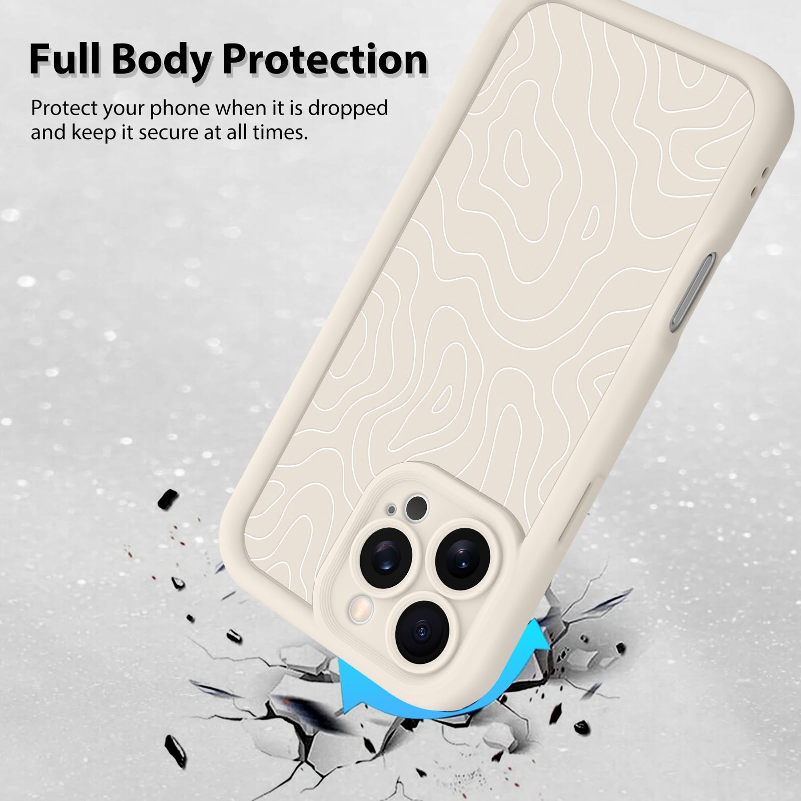 Foto 3 pulgar | Funda De Teléfono Mzelq Para Iphone 16 Pro Max De Silicona A Prueba De Golpes - Venta Internacional.