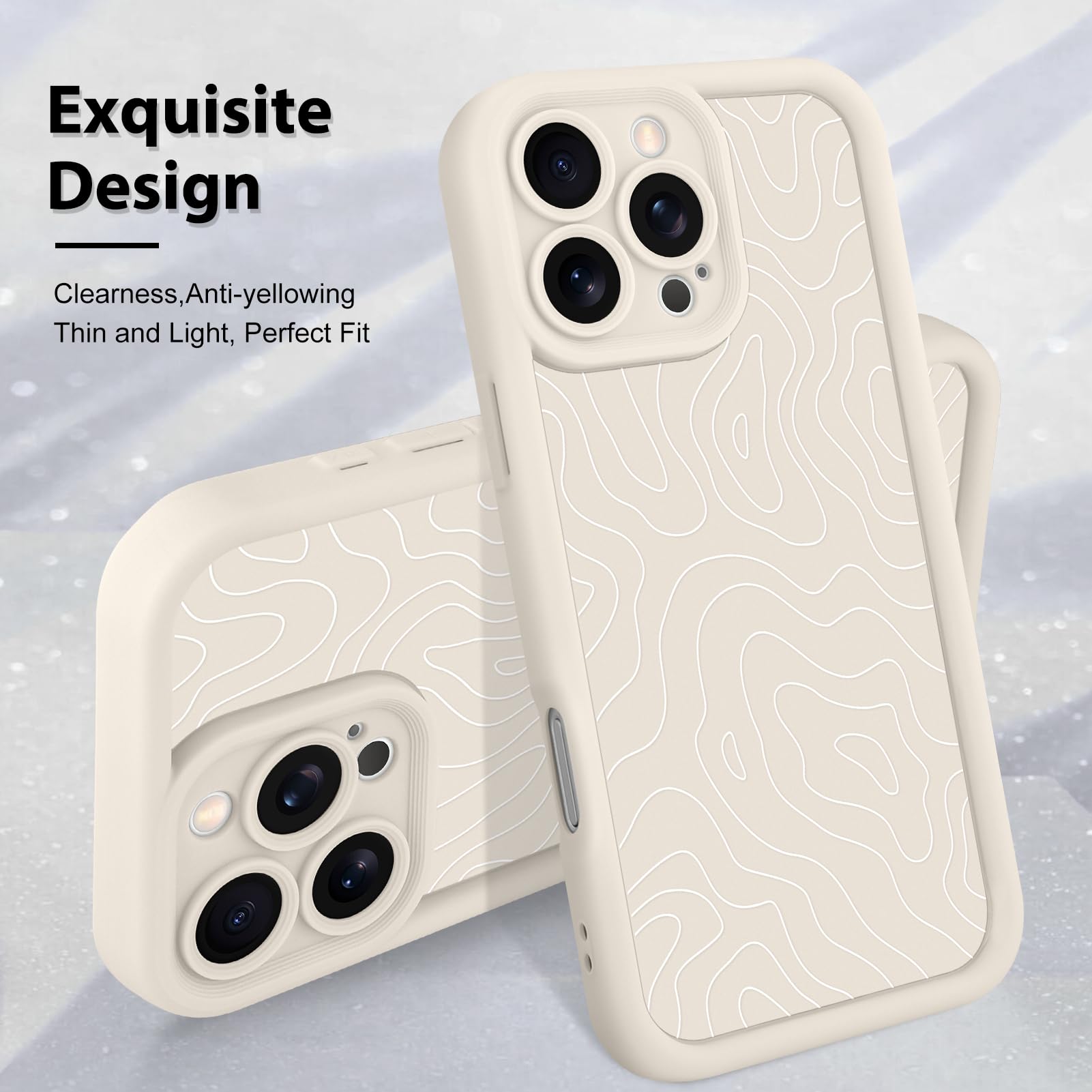 Foto 4 pulgar | Funda De Teléfono Mzelq Para Iphone 16 Pro Max De Silicona A Prueba De Golpes - Venta Internacional.