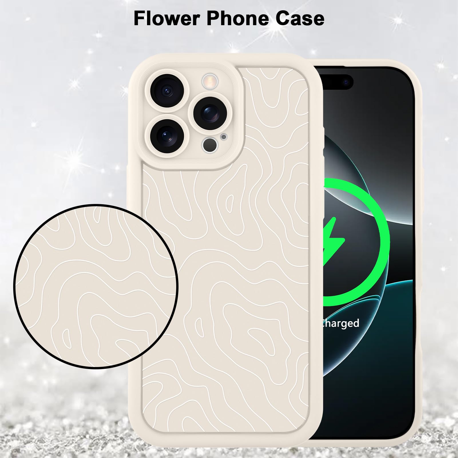 Foto 6 pulgar | Funda De Teléfono Mzelq Para Iphone 16 Pro Max De Silicona A Prueba De Golpes - Venta Internacional.