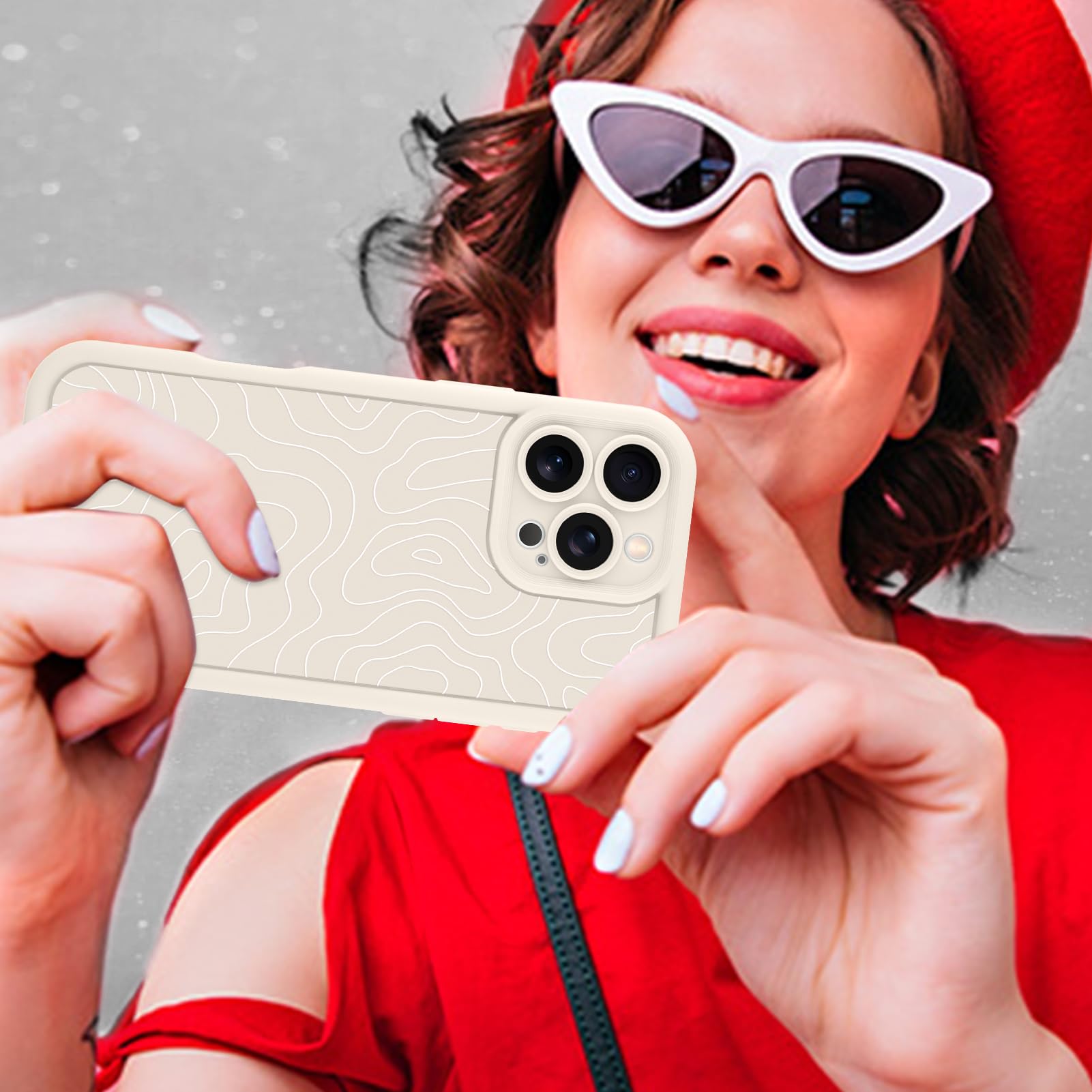 Foto 7 pulgar | Funda De Teléfono Mzelq Para Iphone 16 Pro Max De Silicona A Prueba De Golpes - Venta Internacional.
