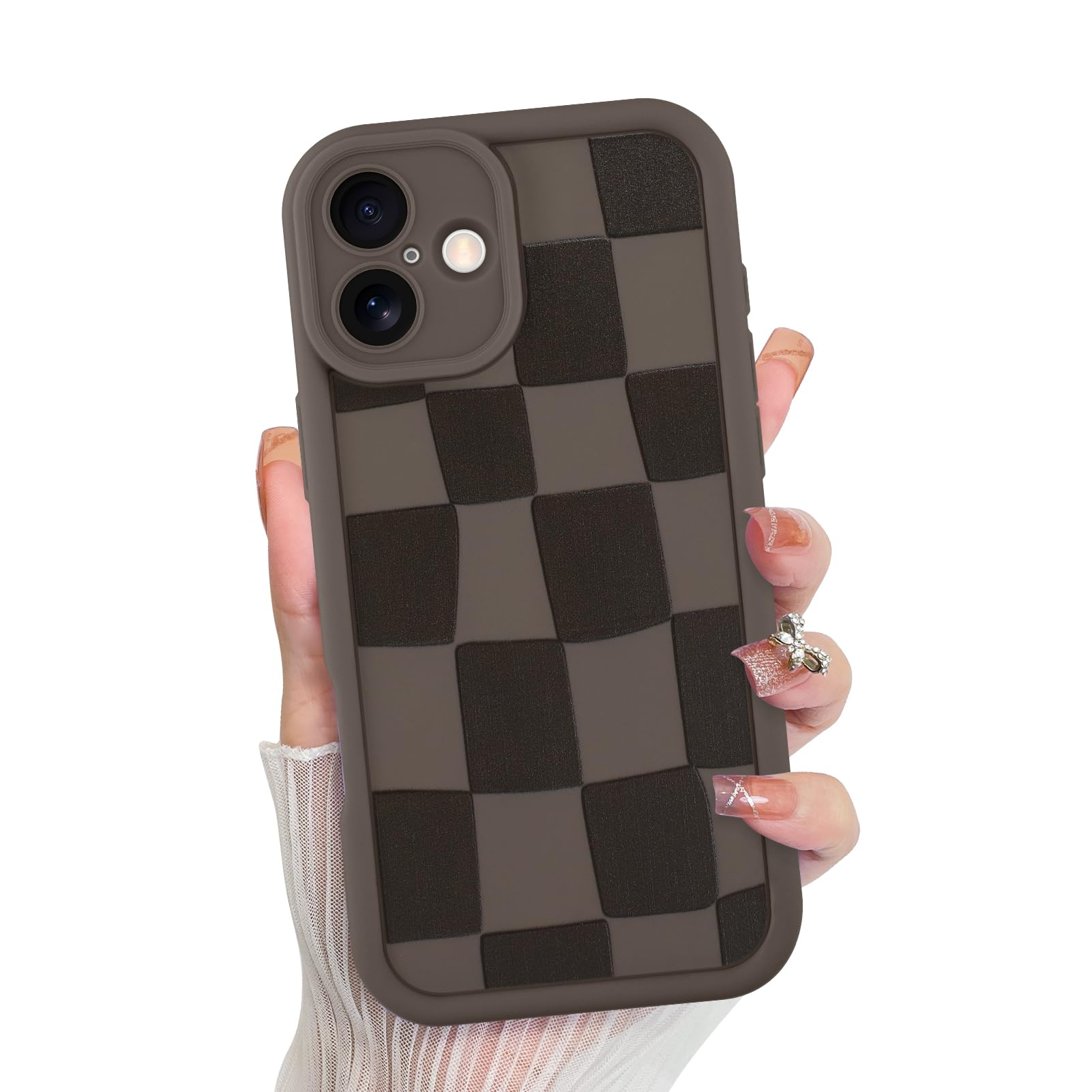 Funda De Teléfono Kanghar Compatible Con Iphone 16 Plus - Marrón - Venta Internacional.