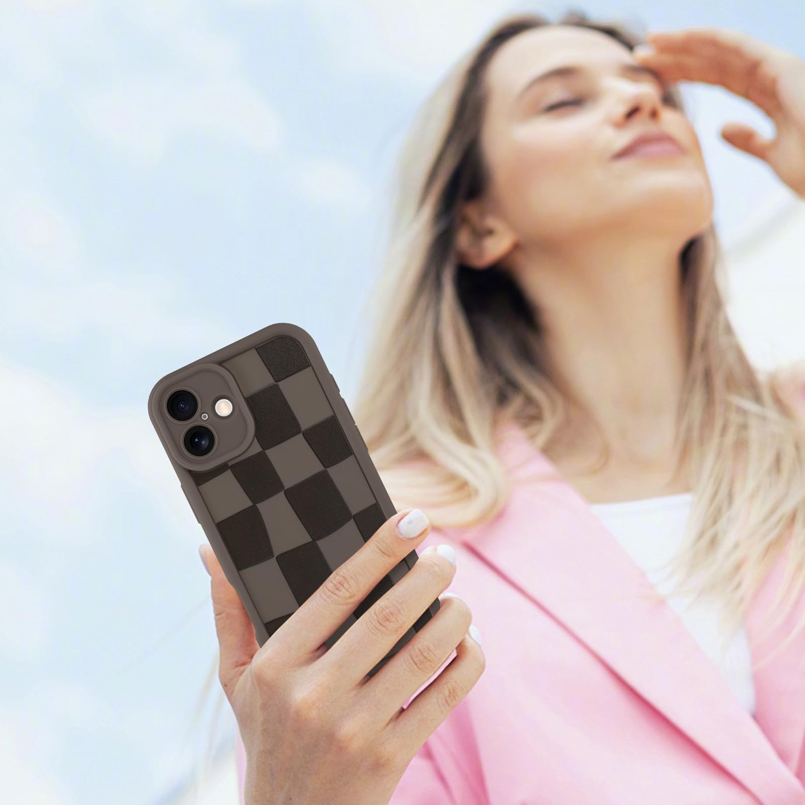 Foto 7 pulgar | Funda De Teléfono Kanghar Compatible Con Iphone 16 Plus - Marrón - Venta Internacional.
