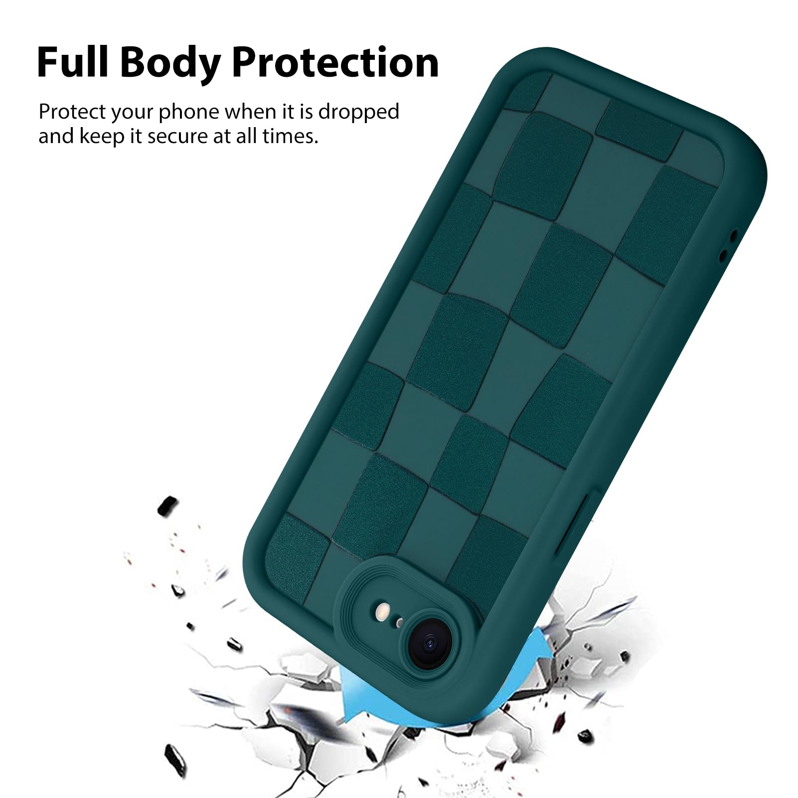Foto 2 | Funda De Teléfono Kanghar Compatible Con Iphone 16e, Silicona, Color Verde - Venta Internacional.