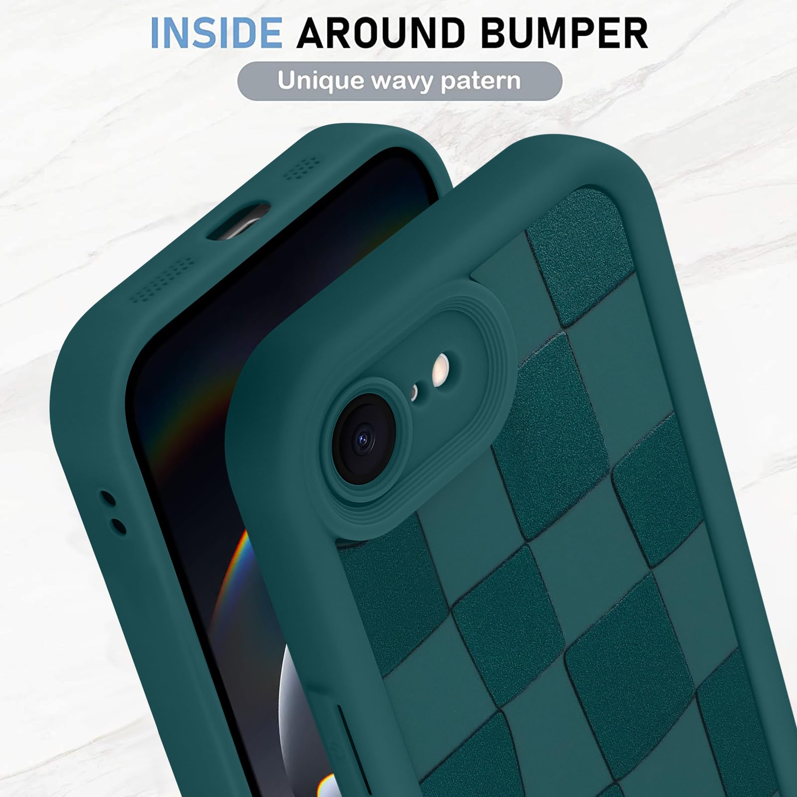 Foto 4 | Funda De Teléfono Kanghar Compatible Con Iphone 16e, Silicona, Color Verde - Venta Internacional.