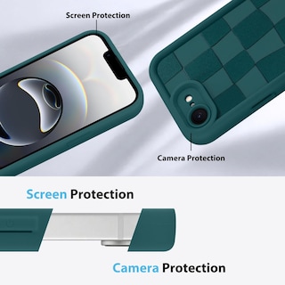 Foto 5 | Funda De Teléfono Kanghar Compatible Con Iphone 16e, Silicona, Color Verde - Venta Internacional.