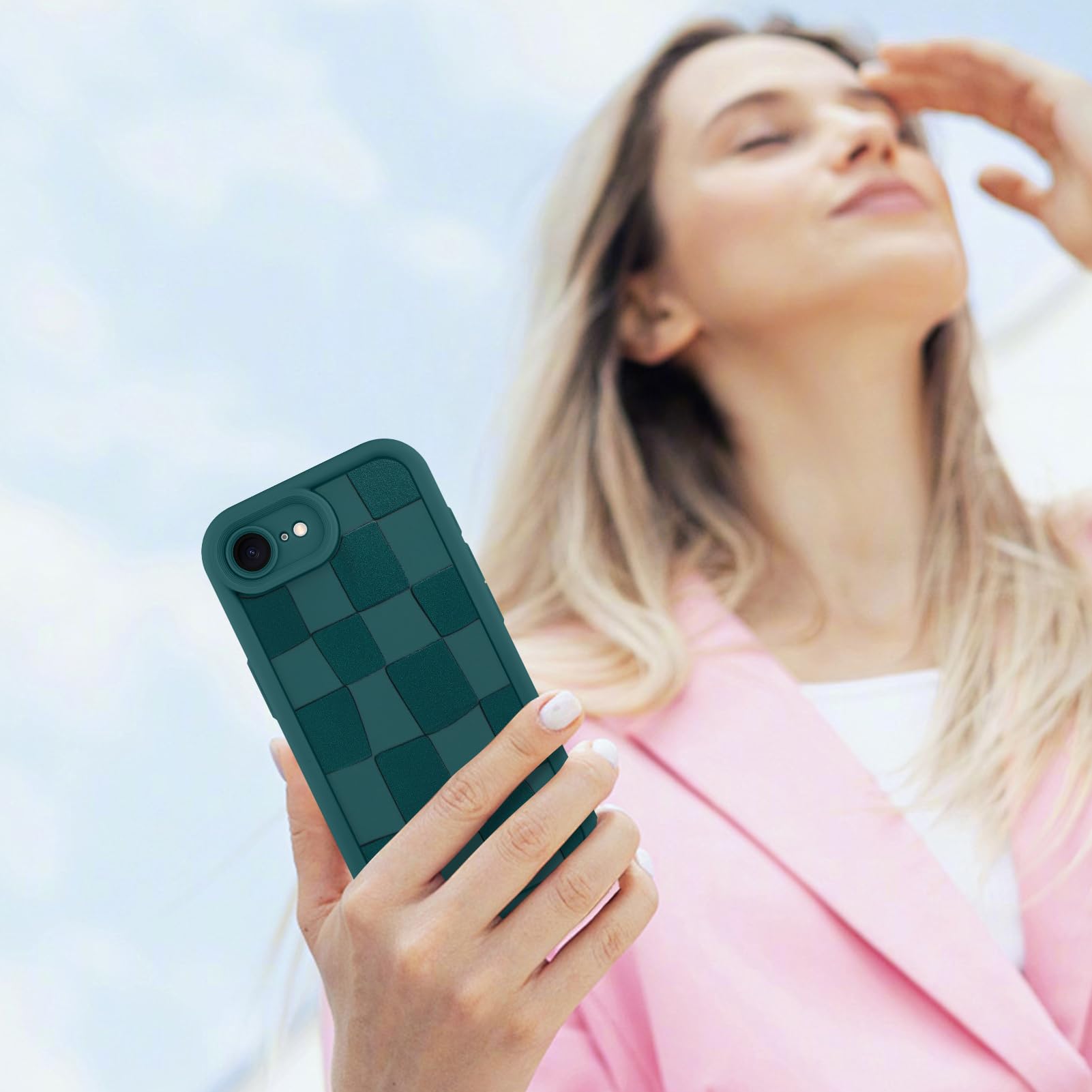 Foto 7 pulgar | Funda De Teléfono Kanghar Compatible Con Iphone 16e, Silicona, Color Verde - Venta Internacional.