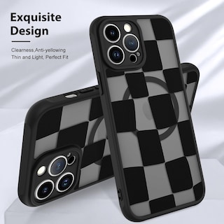 Foto 3 | Funda De Teléfono Kanghar Con Estética Mate A Cuadros Para Iphone 13 Pro Max - Venta Internacional.