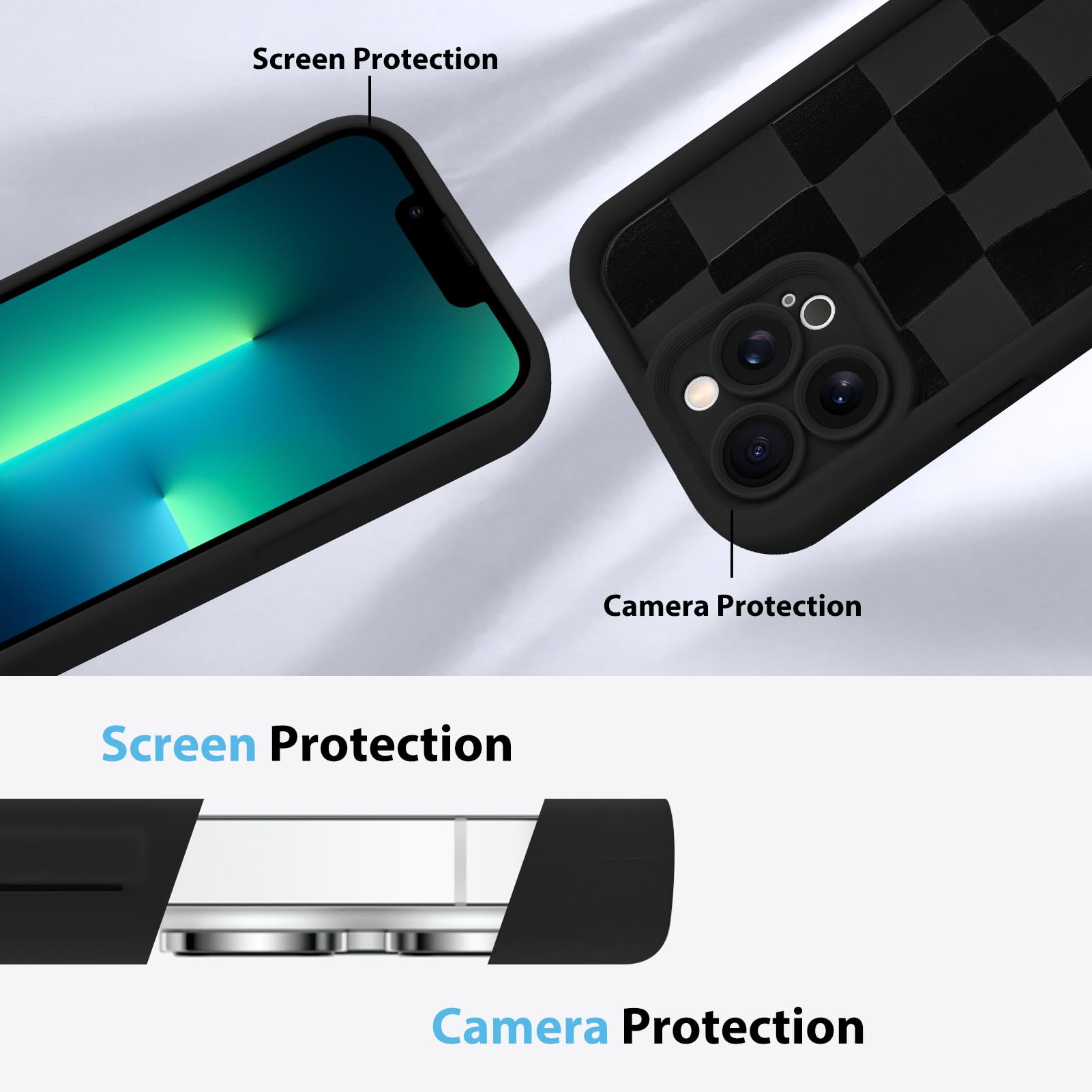 Foto 5 | Funda De Teléfono Kanghar Compatible Con Iphone 13 Pro De Silicona - Venta Internacional.