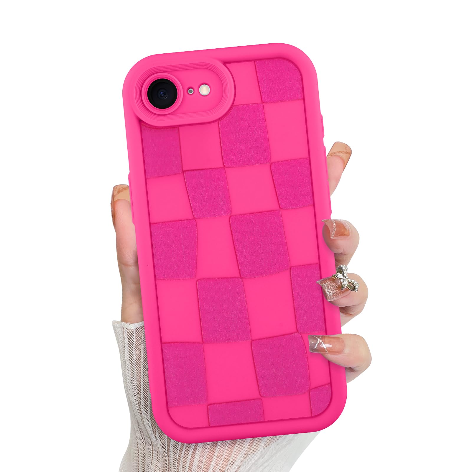 Foto 1 | Funda De Teléfono Kanghar Compatible Con Iphone 16e De Silicona, Color Rosa Intenso - Venta Internacional.