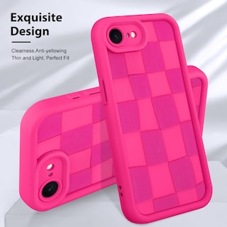 Foto 3 | Funda De Teléfono Kanghar Compatible Con Iphone 16e De Silicona, Color Rosa Intenso - Venta Internacional.