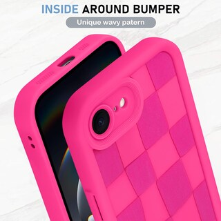 Foto 4 | Funda De Teléfono Kanghar Compatible Con Iphone 16e De Silicona, Color Rosa Intenso - Venta Internacional.
