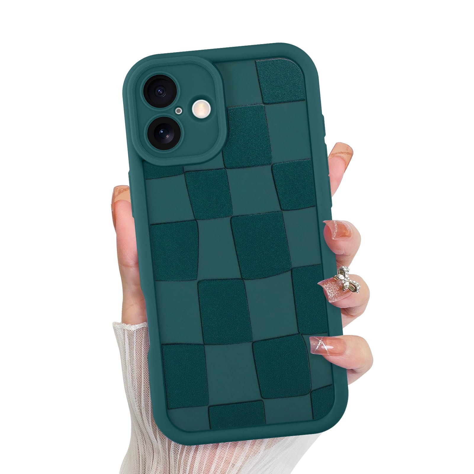 Foto 1 | Funda De Teléfono Kanghar Compatible Con Iphone 16, Silicona, Color Verde - Venta Internacional.