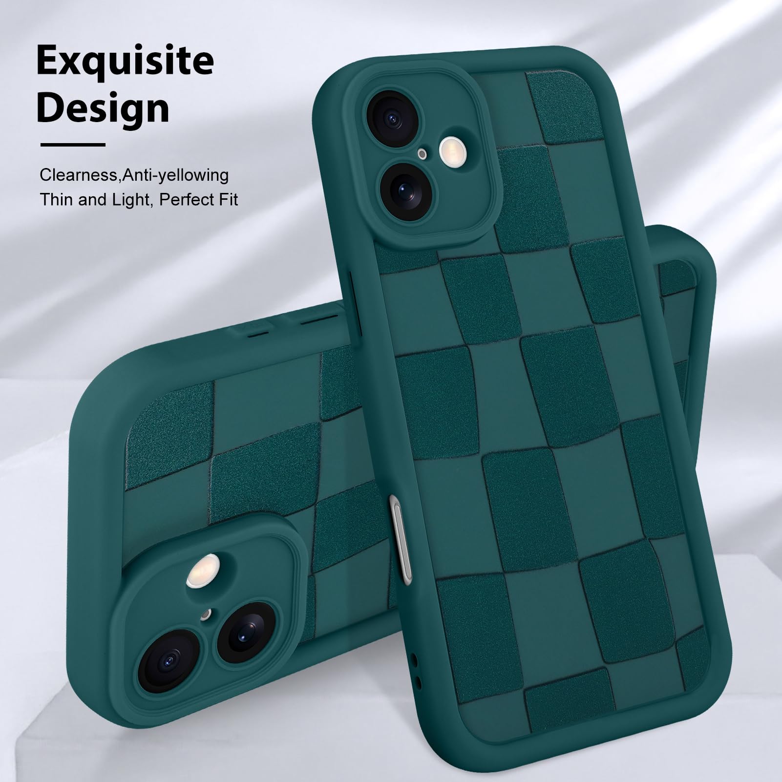 Foto 4 pulgar | Funda De Teléfono Kanghar Compatible Con Iphone 16, Silicona, Color Verde - Venta Internacional.