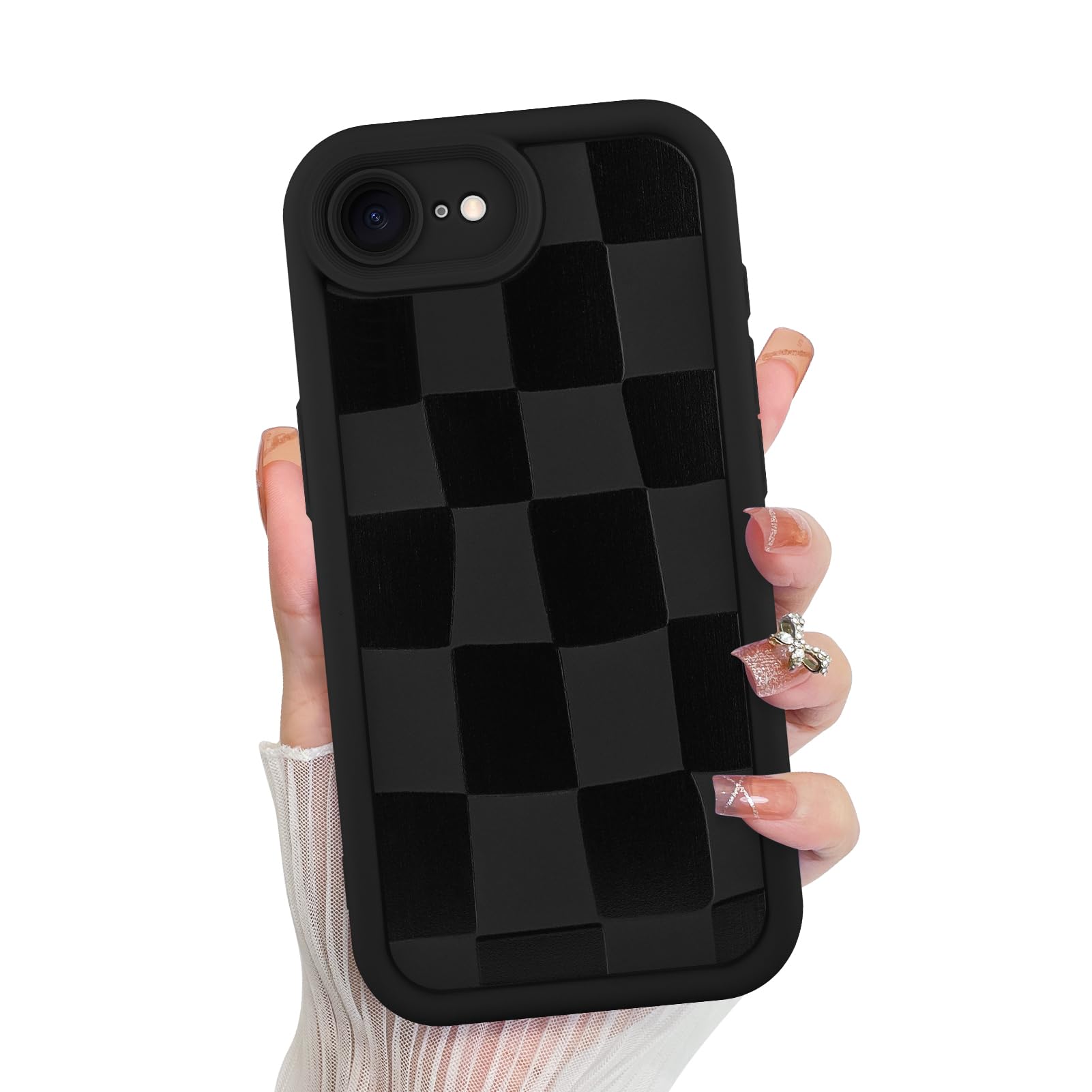 Foto 2 pulgar | Funda De Teléfono Kanghar Compatible Con Iphone 16e De Silicona Negra - Venta Internacional.