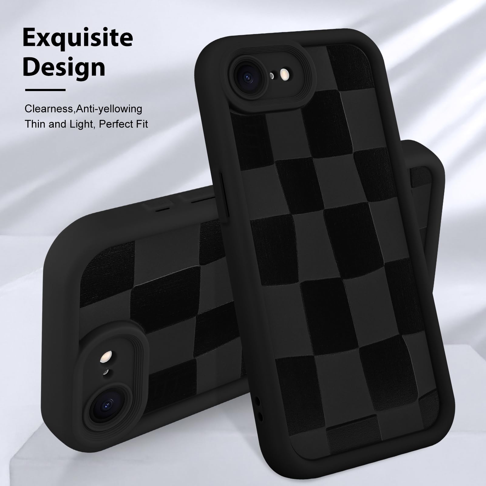 Foto 4 pulgar | Funda De Teléfono Kanghar Compatible Con Iphone 16e De Silicona Negra - Venta Internacional.