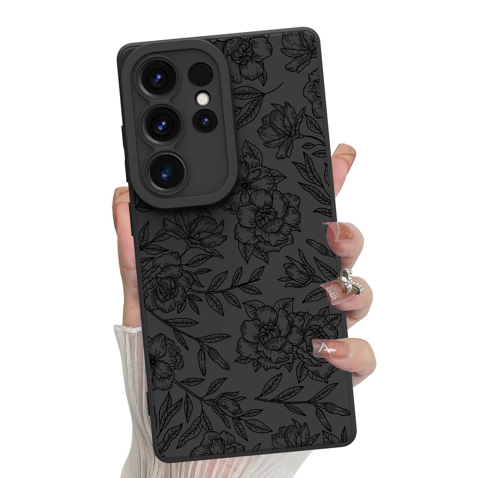 Funda De Teléfono Mzelq Con Estampado Floral De Silicona Para Samsung Galaxy S25 Ultra - Venta Internacional.