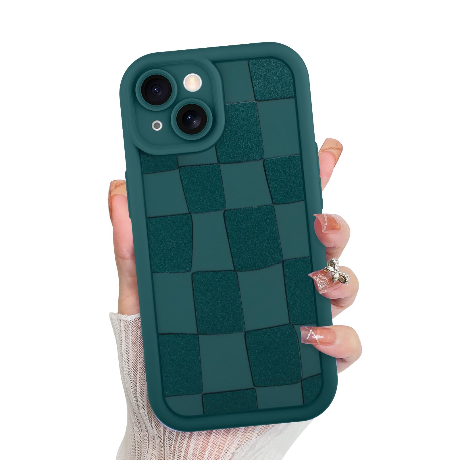 Foto 1 | Funda De Teléfono Kanghar Compatible Con Iphone 15, Silicona, Color Verde - Venta Internacional.