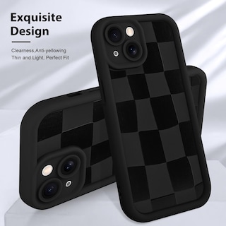 Foto 3 | Funda De Teléfono Kanghar Compatible Con Iphone 13 De Silicona Negra - Venta Internacional.