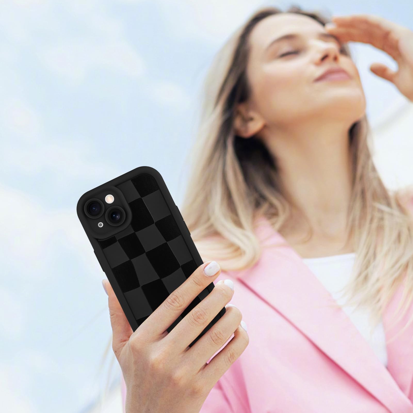 Foto 7 pulgar | Funda De Teléfono Kanghar Compatible Con Iphone 13 De Silicona Negra - Venta Internacional.