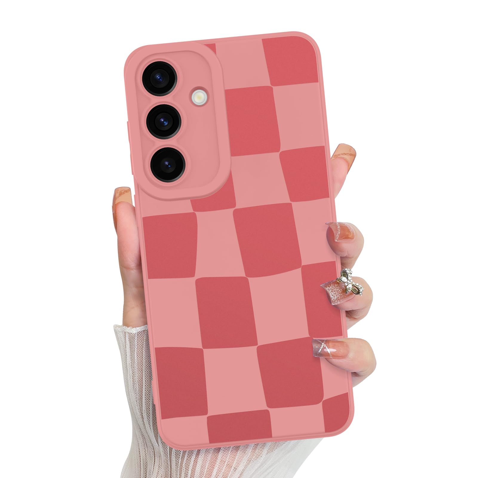 Foto 2 pulgar | Funda De Teléfono Kanghar Compatible Con Samsung Galaxy S24 Fe, Color Rosa - Venta Internacional.