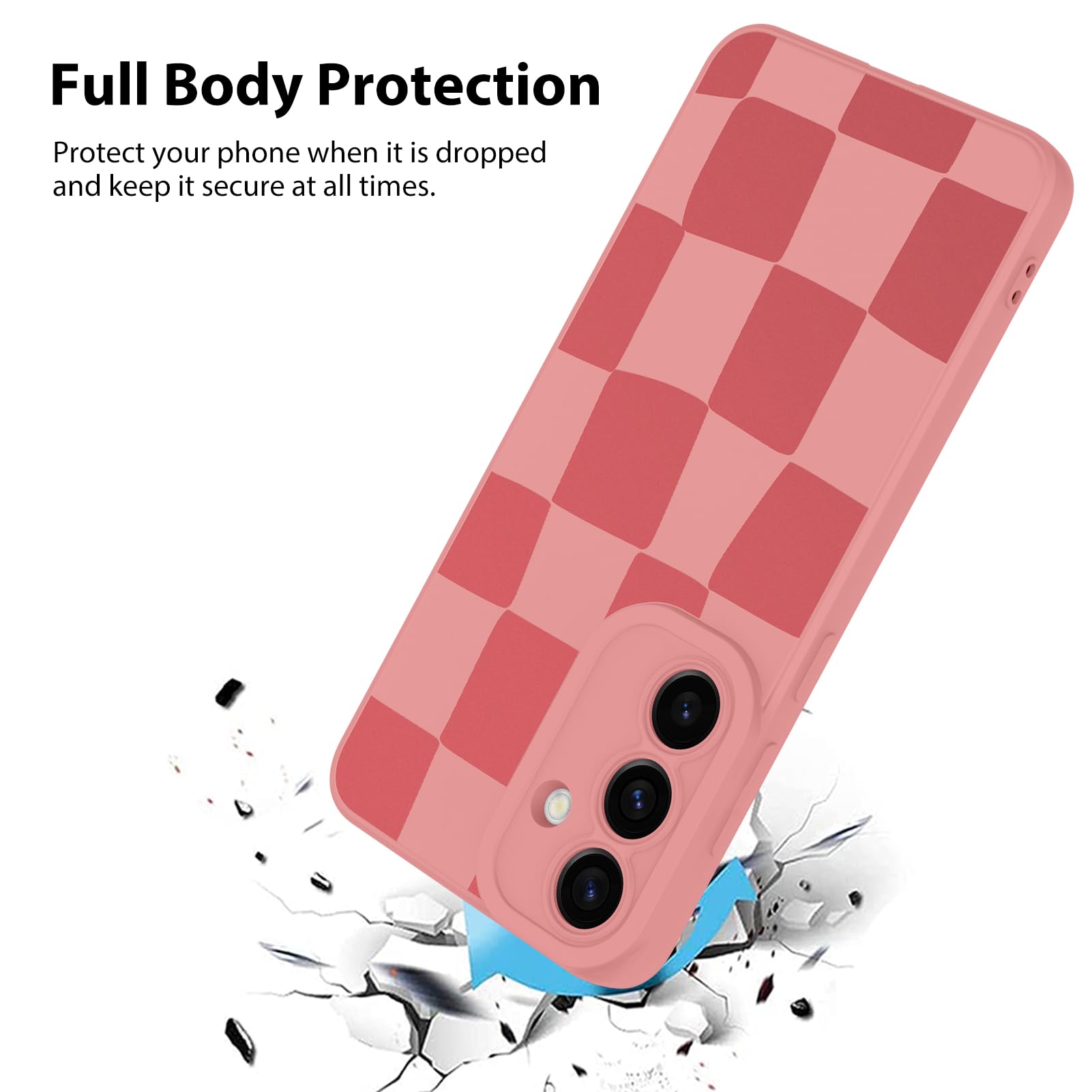 Foto 3 pulgar | Funda De Teléfono Kanghar Compatible Con Samsung Galaxy S24 Fe, Color Rosa - Venta Internacional.