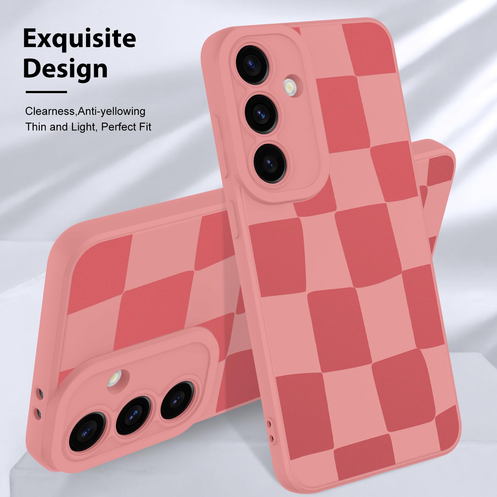 Foto 4 pulgar | Funda De Teléfono Kanghar Compatible Con Samsung Galaxy S24 Fe, Color Rosa - Venta Internacional.