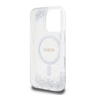 Foto 7 | Funda Original Guess Brillantina Magsafe Para Iphone 16 Pro Max - Plata