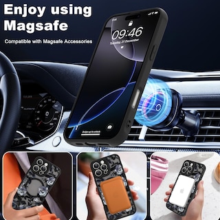 Foto 5 | Funda De Teléfono Aigomara Para Iphone 16 Pro Max Con Magsafe Black - Venta Internacional.