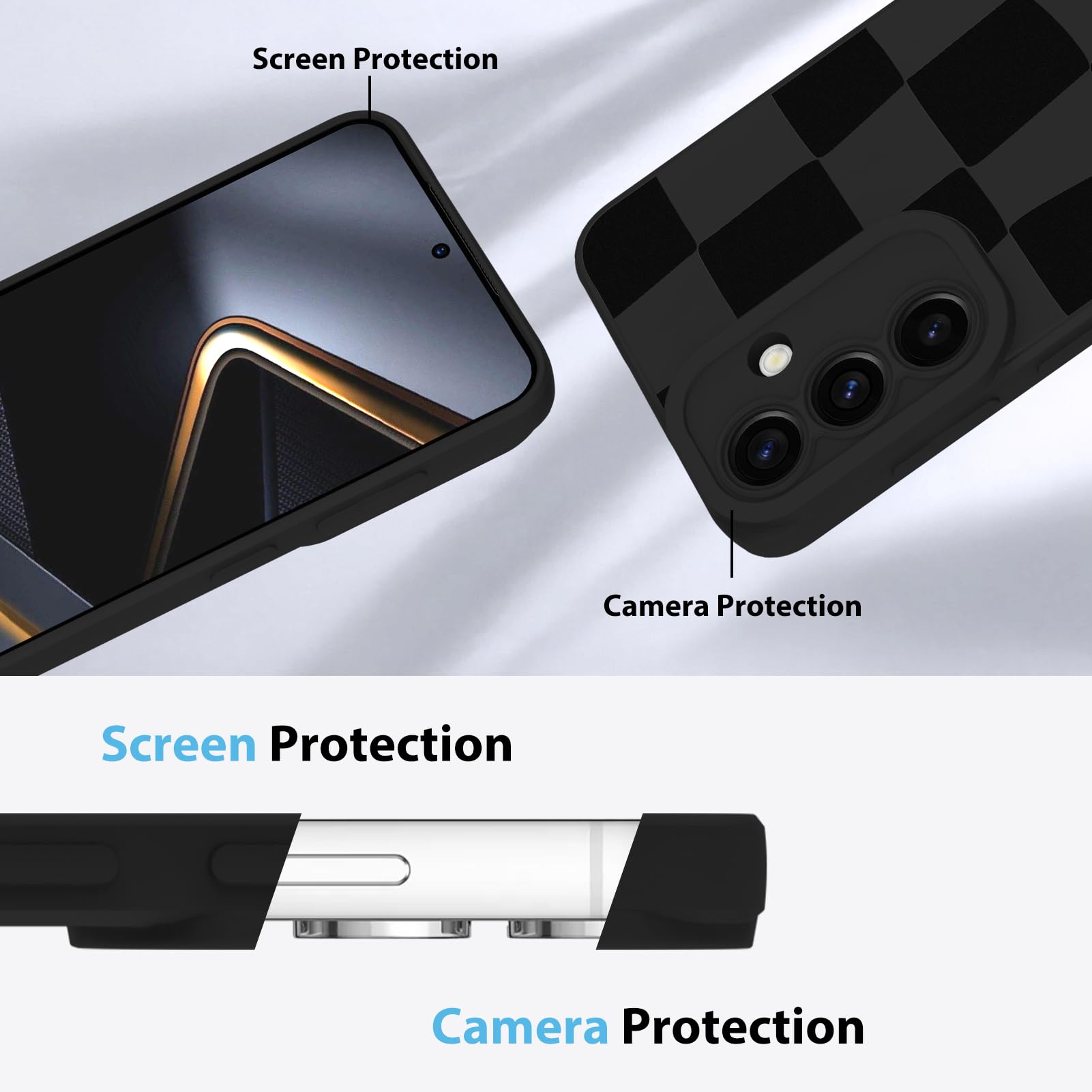 Foto 6 pulgar | Funda De Teléfono Kanghar Compatible Con Samsung Galaxy S25, Negra - Venta Internacional.