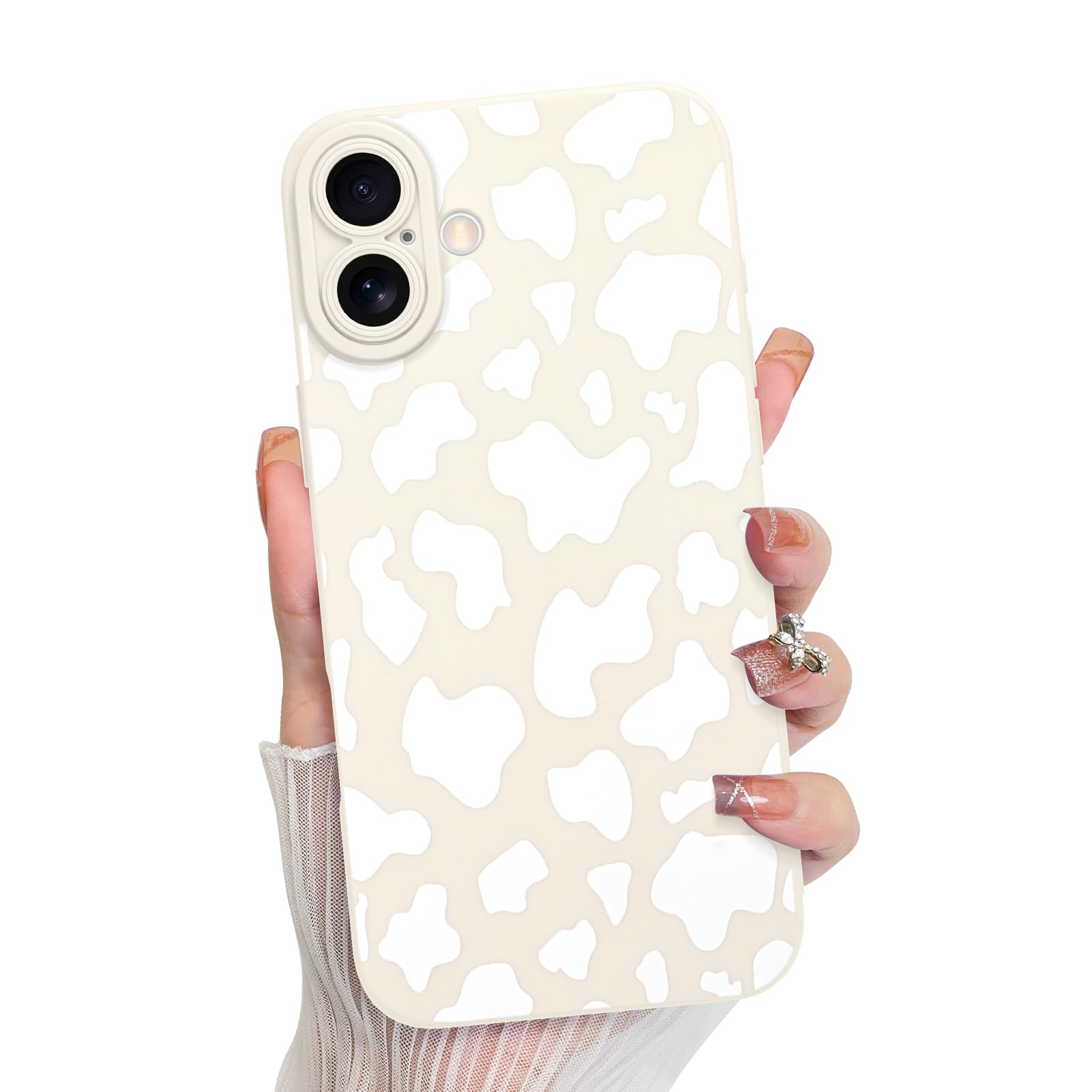 Foto 1 | Funda De Teléfono Kanghar Compatible Con Iphone 16 De Silicona Blanca - Venta Internacional.