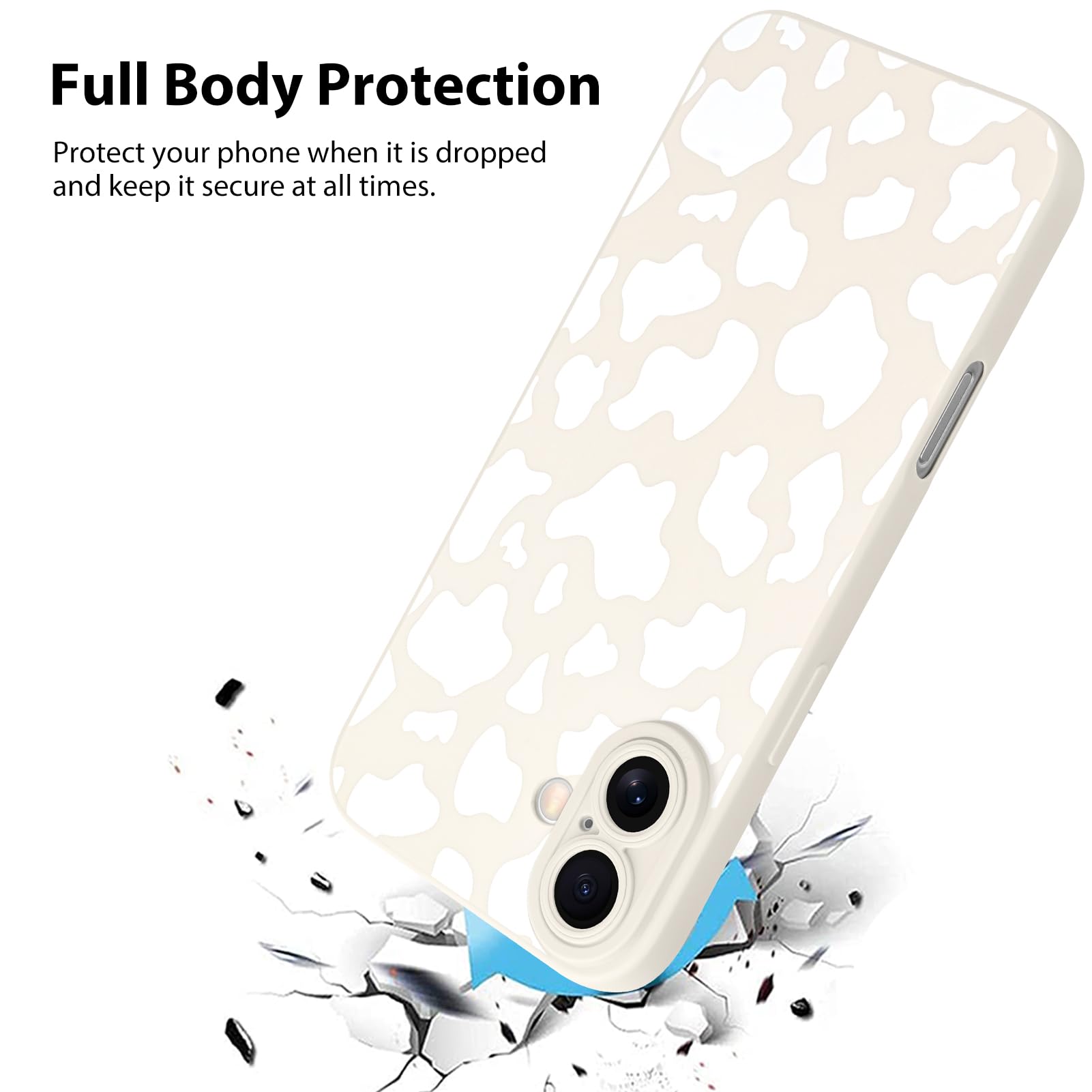 Foto 2 | Funda De Teléfono Kanghar Compatible Con Iphone 16 De Silicona Blanca - Venta Internacional.