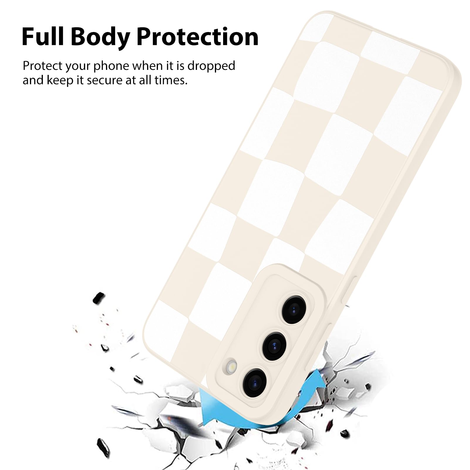 Foto 2 | Funda De Teléfono Kanghar Compatible Con Samsung Galaxy S23 - Blanca - Venta Internacional.