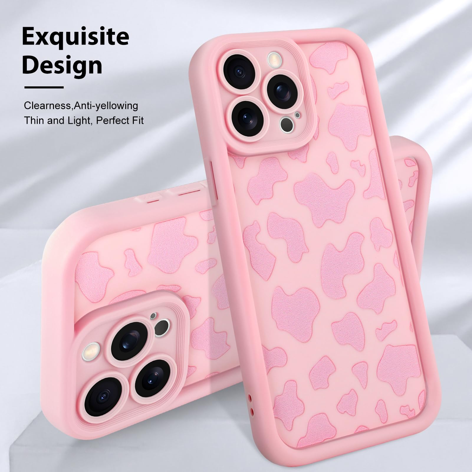 Foto 3 | Funda De Teléfono Kanghar Compatible Con Iphone 15 Pro Max - Rosa - Venta Internacional.