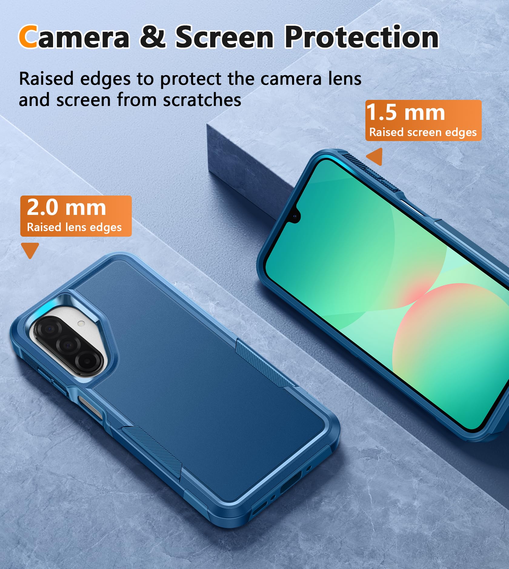 Foto 7 pulgar | Funda De Teléfono Fntcase Para Samsung Galaxy A26-5g Heavy Duty Blue - Venta Internacional.