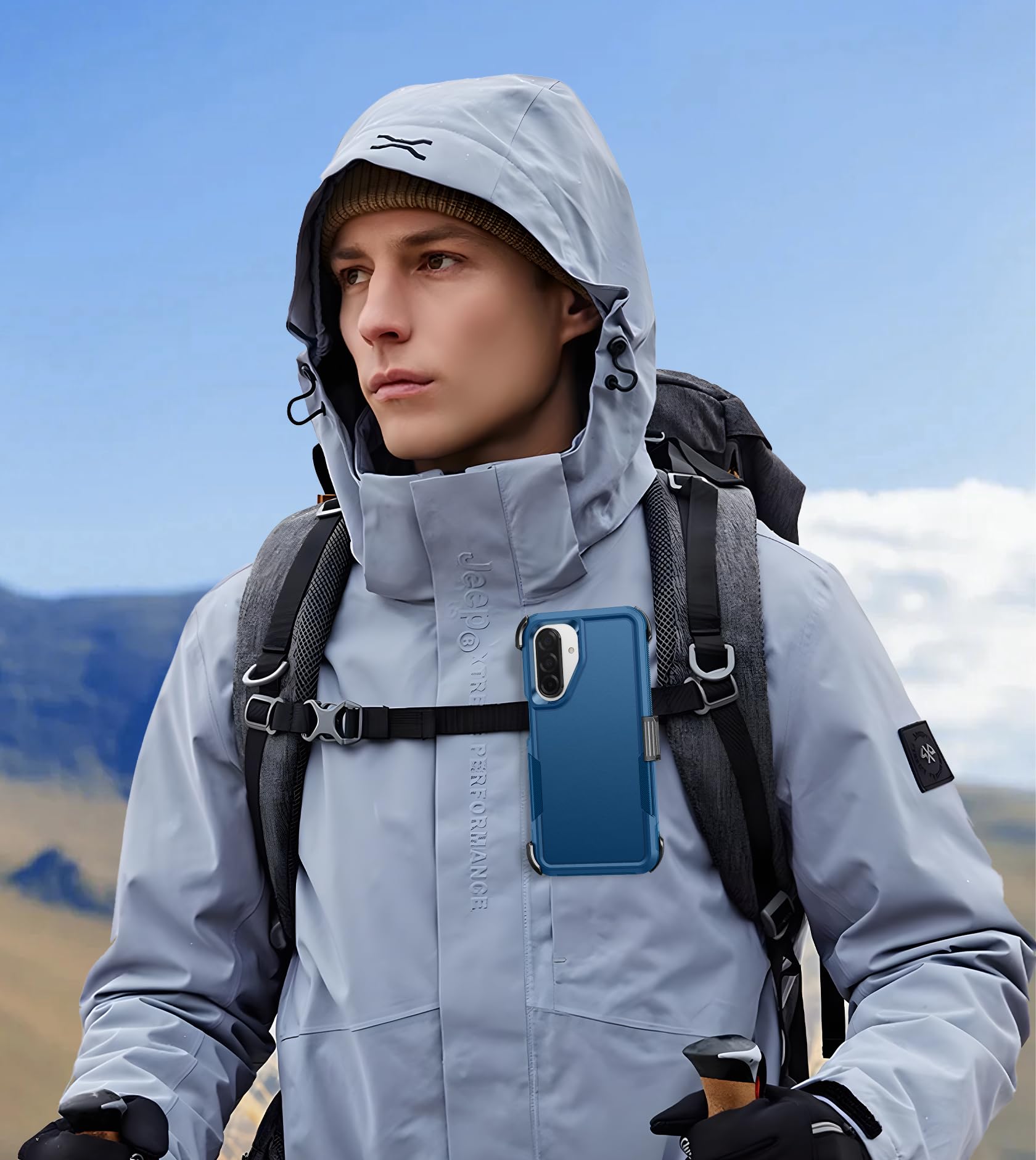 Foto 8 pulgar | Funda De Teléfono Fntcase Para Samsung Galaxy A26-5g Heavy Duty Blue - Venta Internacional.