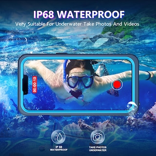 Foto 2 | Funda Impermeable Temdan Compatible Con Iphone 13 De 6.1 Pulgadas, Color Azul - Venta Internacional.