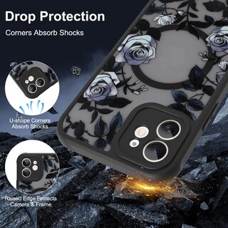 Foto 3 | Funda De Teléfono Aigomara Para Iphone 12 De 6.1 Pulgadas Con Magsafe Black - Venta Internacional.