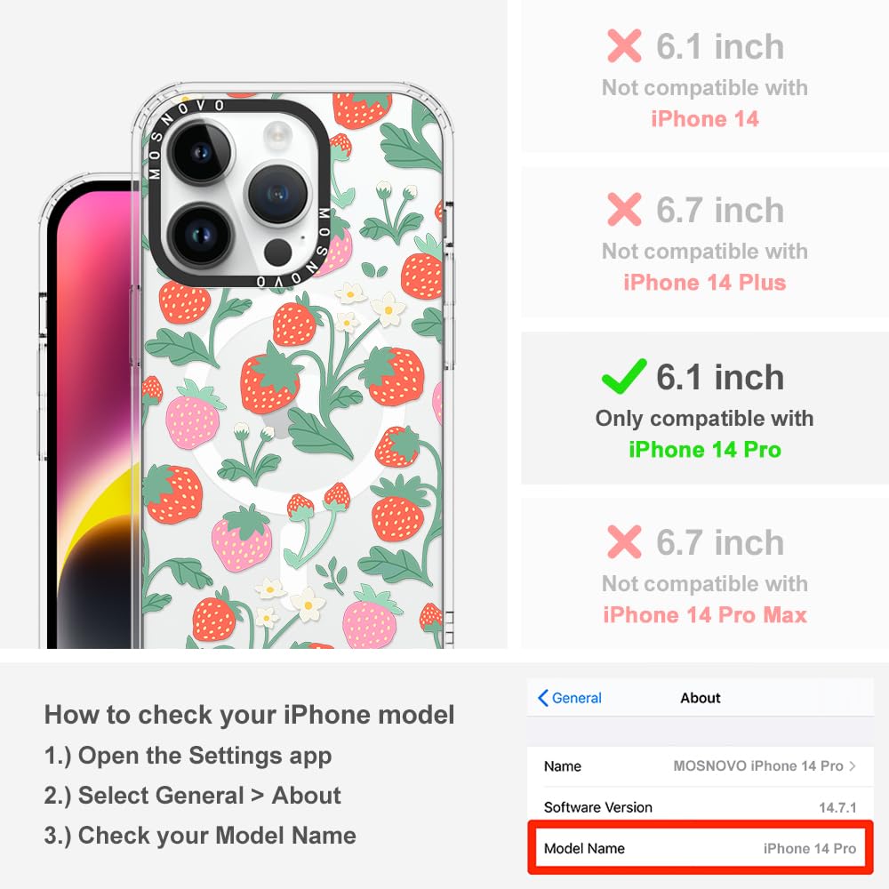 Foto 2 | Funda De Teléfono Mosnovo Compatible Con Iphone 14 Pro Clear - Venta Internacional.