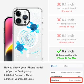 Foto 2 | Funda De Teléfono Mosnovo Para Iphone 14 Pro Max Con Buffertech - Venta Internacional.