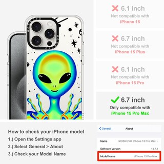 Foto 2 | Funda De Teléfono Mosnovo Compatible Con Iphone 15 Pro Max Clear - Venta Internacional.