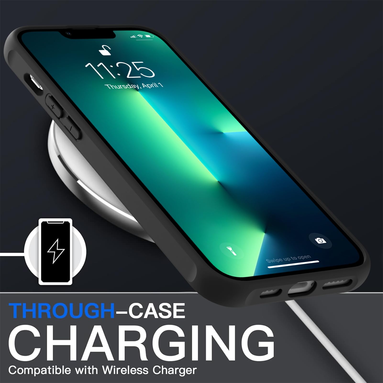 Foto 5 pulgar | Funda De Teléfono Aigomara Para Iphone 13 Pro Max Con Magsafe Black - Venta Internacional.