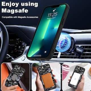 Foto 5 | Funda De Teléfono Aigomara Para Iphone 13 Pro Max Con Magsafe Black - Venta Internacional.