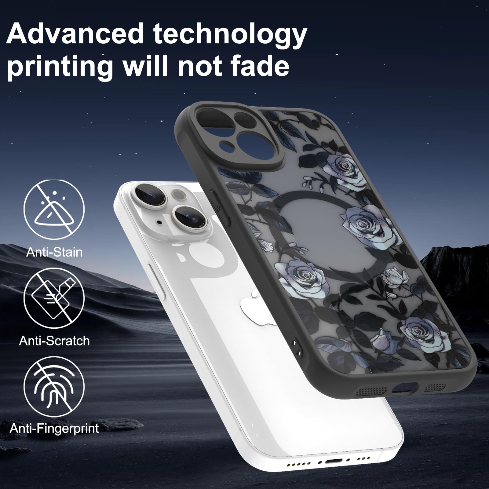 Foto 3 pulgar | Funda De Teléfono Aigomara Para Iphone 15 Con Magsafe Rose Flower - Venta Internacional.