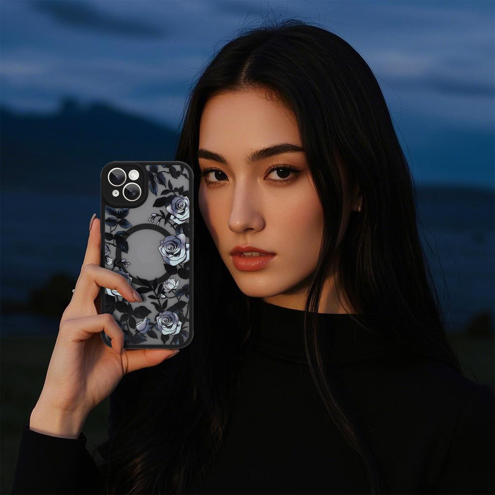 Foto 7 | Funda De Teléfono Aigomara Para Iphone 15 Con Magsafe Rose Flower - Venta Internacional.